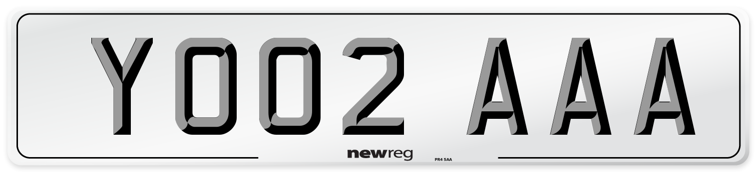 YO02 AAA Number Plate from New Reg
